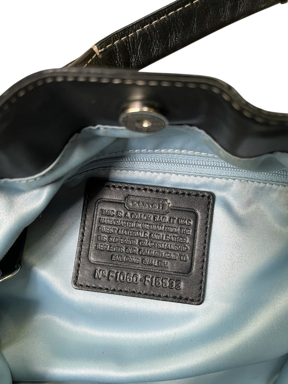 Coach Signature Penelope Black/Grey Jacquard Shoulder Bag Tote - Picture 10 of 15